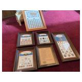 Commemorative coin sets in frames