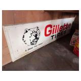 6 metal Gillette Tires signs