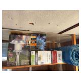 Ceiling light, solar lights, tarp