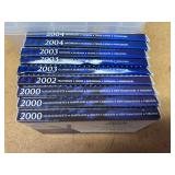 (3) 2000, 2002, (3) 2003, (2) 2004 US Mint 50 state quarters proof set