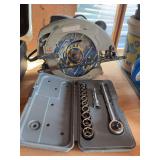 Craftsman circular saw, craftsman 3/8” socket set
