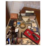 Miscellaneous : cuff links , lighters , sunglasses , nail clippers , jewelry , etc