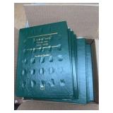 13 empty coin books & binders