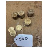 43 Presidental $1 coins