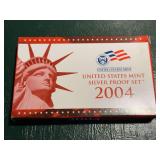 2004 United States mint silver proof set in box