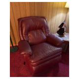 Burgundy rocker recliner