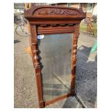 Antique Carved Wood Mirror 25½ x 48 x 4½