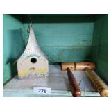 Birdhouse, 2 Wood Mallets
