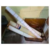 Plastic Sewing Box, Artwork (rolled paper)