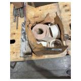 Drywall tape, mud box