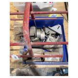 Ladder feet, wire spool caddy, roller chain