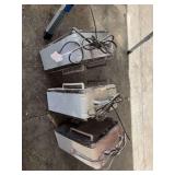 3 milk house style heaters