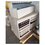 Hanging gas forced air furnace