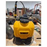 Dewalt 20v backpack sprayer ( no battery or charger), rubber boots