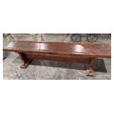 Wooden bench