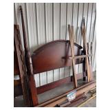 Mahogany 4 poster bed frame 78' wide
