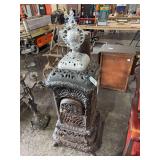 Antique cast iron parlor stove