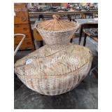 Large wicker vase