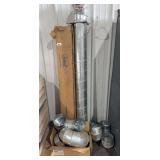 6' sheet metal duct work & fittings