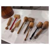 Lot of misc antique wooden tools