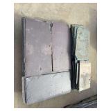 Lot of slate roof tiles