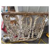 2 painted wrought iron panels 32” x 30”