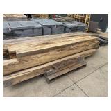 Pallet of rough cut 6' x 6' posts & 8' x 8' posts
