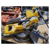 DeWalt Brushless Dual Power 12' Sliding Compound Miter Saw DHS 790, Power Supply DCA 120 (needs repairs)