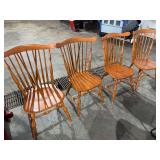 4 Heywood Wakefield windsor style dining chairs