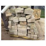 Lot of reclaimed, but unused limestone