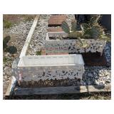 2 - 33” wrought iron planter boxes