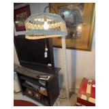 Wicker floor lamp 65'