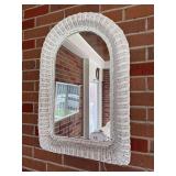 Wicker mirror 19' x 27'