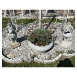 2 concrete 28” poodles