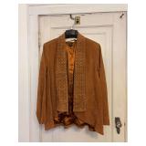 Iman Brown leather suede woman’s jacket