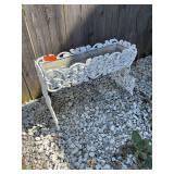 30”wrought iron type planter box