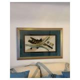 3 matching framed prints