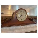 Slight mantle clock 19' & 2 picture frames