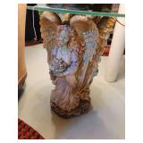 Pair of Angelic Lamp Tables w/Glass Top