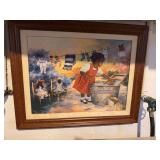 Pair of framed pictures