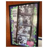 I Love Lucy framed poster, clock, stamps