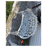 38” wrought iron bench