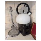 Kettle, toaster, paper towel holder