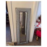 Metal frame wall decor mirror