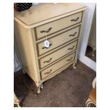 French provincial style 4 drawer chest