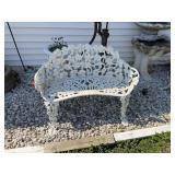 38” wrought iron bench