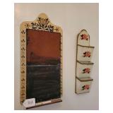 Metal Letter Holder, Wood Chalkboard, Metal Door Knock, Bells, Ceramic Prayer Hands