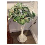 Pr of 35” wicker plant stands