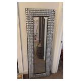 Metal frame wall decor mirror
