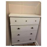 Chest of drawers in closet (vintage painted white ) 36x44x19